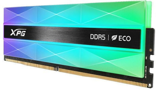 Adata XPG Lancer Neon RGB DDR5 32GB RAM with 2x16GB Modules and Speed 6400 for Desktop AX5U6400C3216G-DCLANRSG vue 3