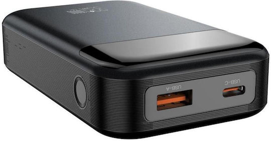 XO PR232GR Power Bank 10000mAh 22.5W with USB-A Port and USB-C Port Quick Charge 2.0 / Quick Charge 3.0 Black vue 6