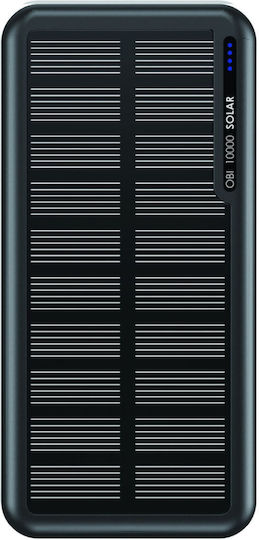 Boompods Obi Solar Power Bank 10000mAh with 2 USB-A Ports Black vue 2