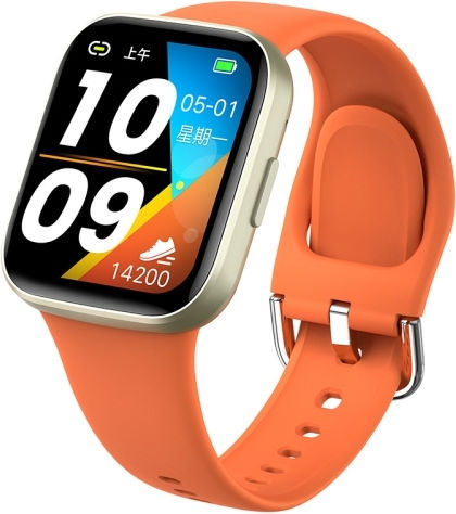 Y83 1.83 Inch Color Screen Smart Watch Support Heart Rate Blood Pressure Blood Oxygen Blood Glucose Monitoring Orange view 1