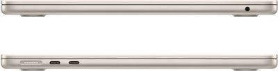 Apple MacBook Air 13.6" (2022) QHD+ (M2-8‑core/8GB/512GB SSD) Starlight (UK Keyboard) view 4