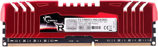 G.Skill Ripjawsz DDR3 32GB RAM with 4x8GB Modules and Speed 1600 for Desktop F3-12800CL10Q-32GBZL view 5
