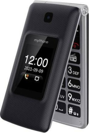 MyPhone Tango Dual SIM (125MB) Mobile with Large Buttons Black view 1