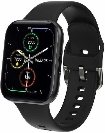Colmi P8 SE PLUS Smartwatch with Heart Rate Monitor (Black)