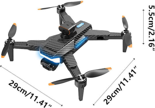 P9 Garbon Drone 5G with Camera and Controller view 5