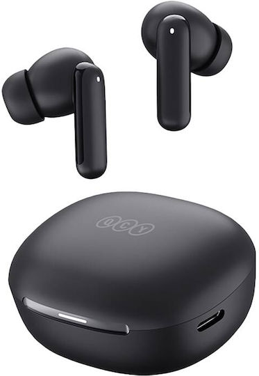 QCY MeloBuds HT16 Bluetooth Handsfree Earphones with Sweat Resistance and Charging Case Black