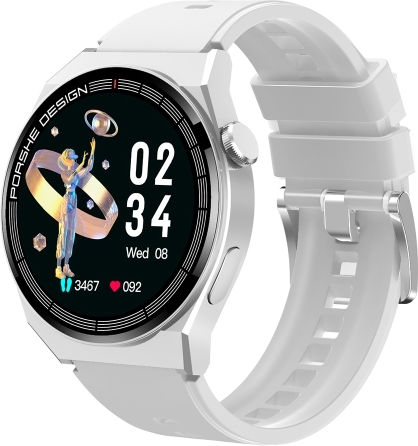 Tm06 Smart Bracelet 1.28 Inch Ip67 Waterproof Smart Watch Bluetooth Call Heart Rate Blood Pressure Blood Oxygen White