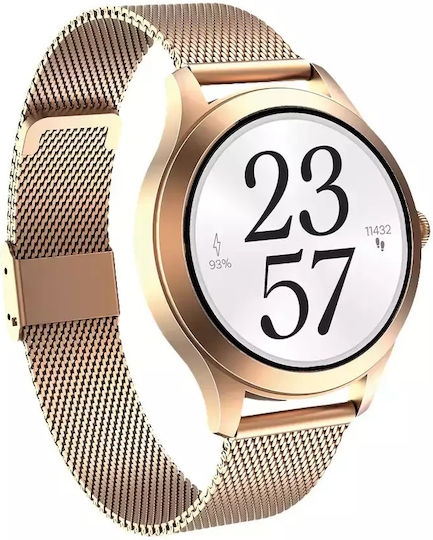 MaxCom FW44 2 Stainless Steel 46mm Smartwatch with SIM and Heart Rate Monitor (Gold) view 2