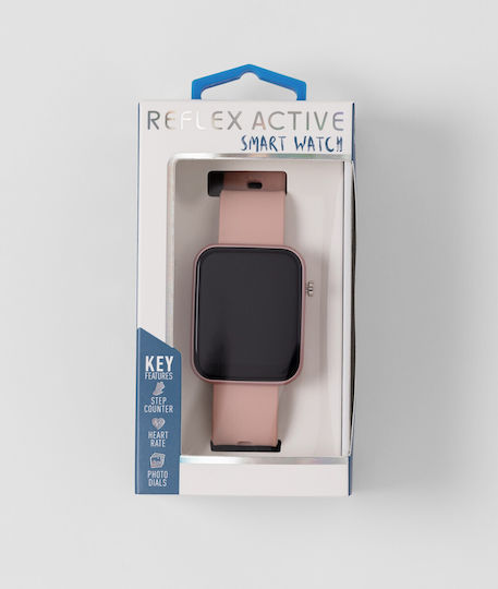 Reflex Active Series 13 36mm Waterproof Smartwatch with Heart Rate Monitor (Pink) view 5