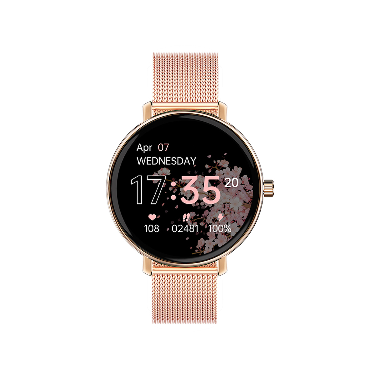 Wiwu SW07 Smartwatch with Heart Rate Monitor Gold view 2