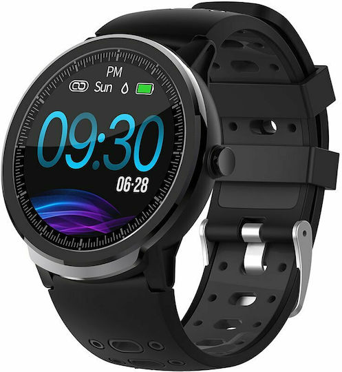 Senbono S10 Pro 45mm Smartwatch with Heart Rate Monitor (Black)