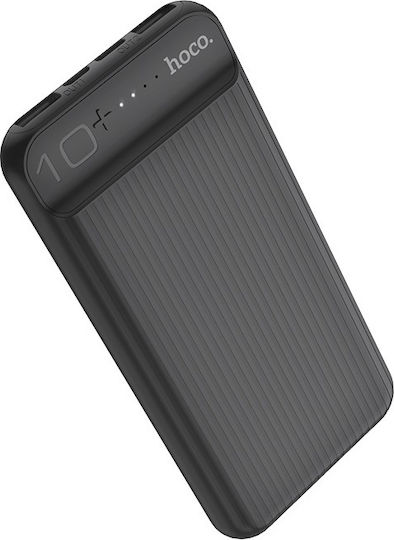 Hoco J52 New Joy Power Bank 10000mAh with 2 USB-A Ports Black