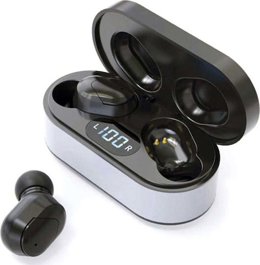 Platinet Pm1050 In-ear Bluetooth Handsfree Earphones with Charging Case Black view 2