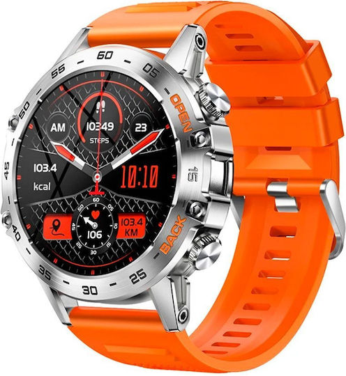 Aoke K52 Smartwatch with Heart Rate Monitor (Silver)