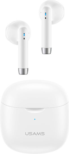 Usams IA04 Earbud Bluetooth Handsfree Earphones with Charging Case White view 6