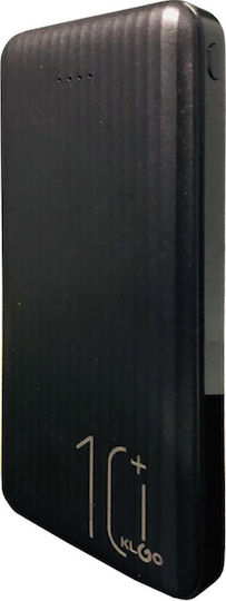 KLGO KP-56 Power Bank 10000mAh with 2 USB-A Ports Black