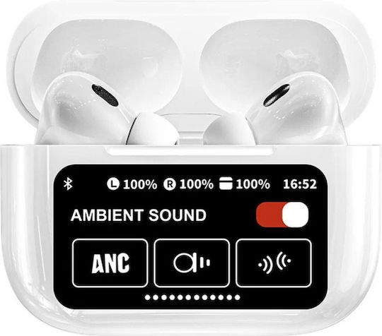 In-ear Bluetooth Handsfree Earphones with Charging Case White view 2