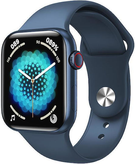 Luxury Smartwatch Idealstore 1.8 Inch Touch Screen Call Answering Built-in Speaker Microphone Message Notifications Whatsapp Instagram Facebook Ip 68 Water Resistant Multi-sport Function Blue Edition
