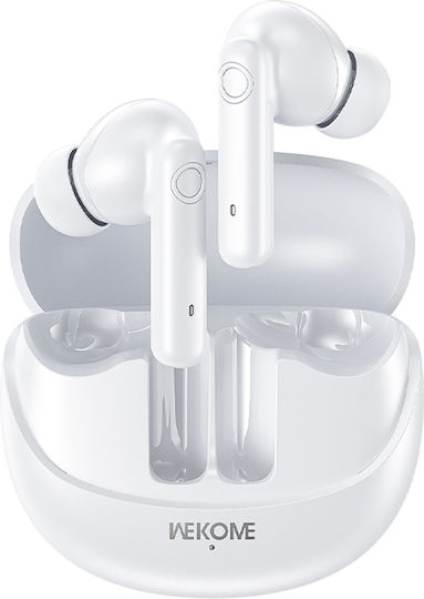 WK WS-30 In-ear Bluetooth Handsfree Earphones with Charging Case White