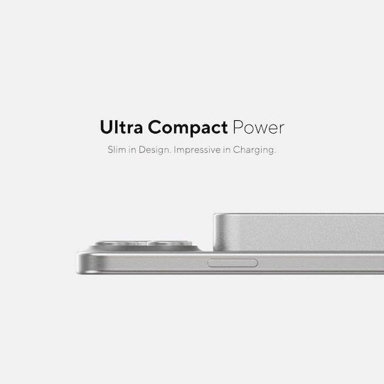 LinQ Slim Qi2 MagSafe Power Bank 10000mAh 15W Power Delivery Gray view 5