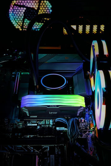 Lexar Ares RGB DDR5 32GB RAM with 2x16GB Modules and Speed 6800 for Desktop LD5U16G68C34LA-RGD view 6