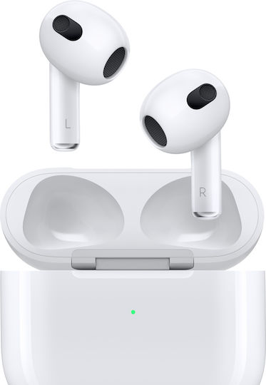Apple AirPods (3rd generation) with Lightning Charging Case Earbud Bluetooth Handsfree Earphones with Sweat Resistance and Charging Case White