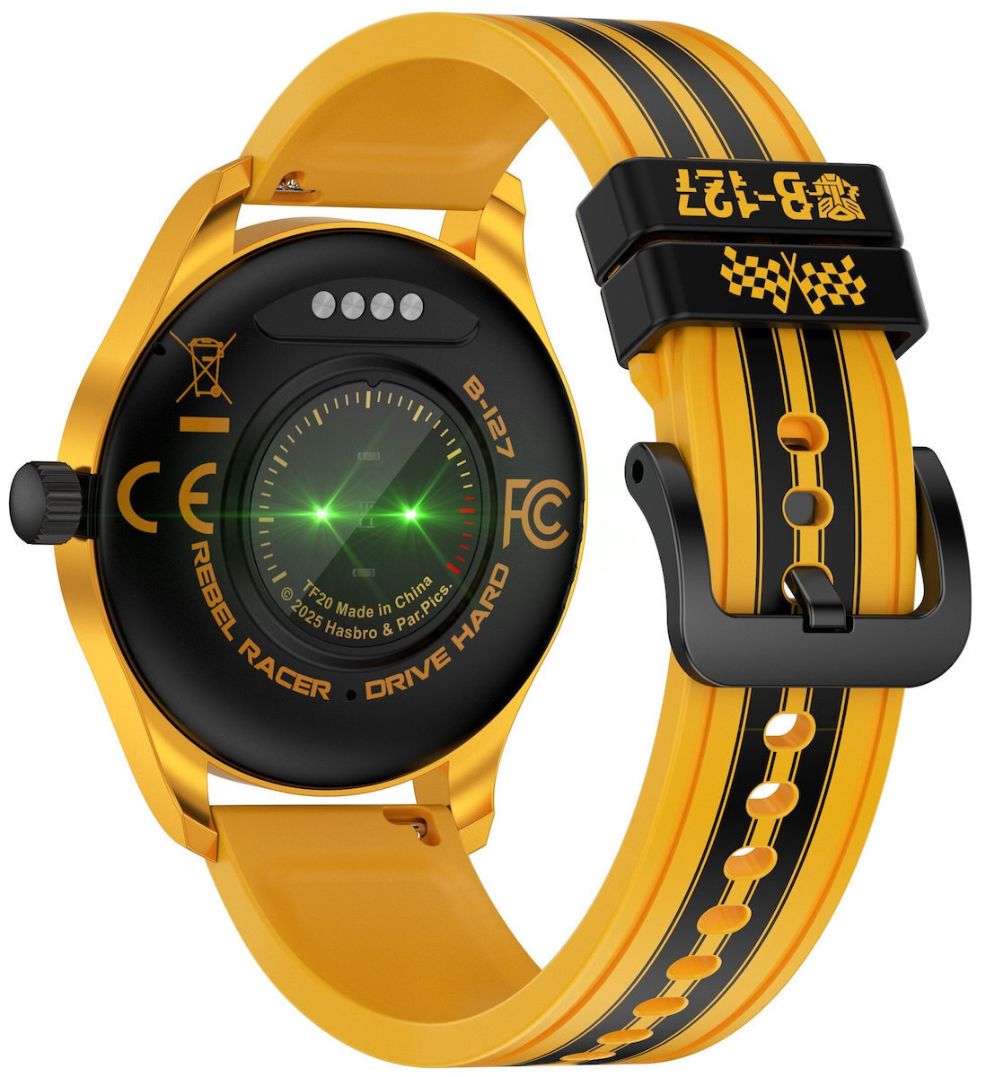 MaxCom Transformers TF20 Smartwatch with Heart Rate Monitor Yellow view 4