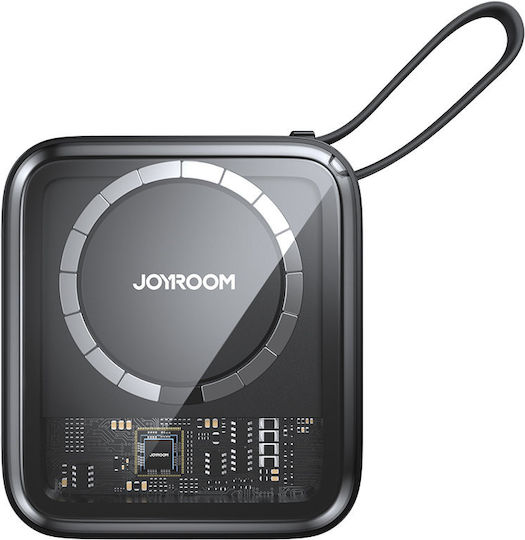 Joyroom Icy Series JR-L007 Power Bank 10000mAh 22.5W with USB-A Port and USB-C Port Black view 3