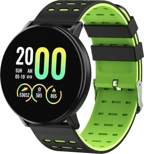 119 0305 Smartwatch with Heart Rate Monitor (Black)