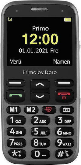 Doro Primo 368 Single SIM Mobile Mobile with Large Buttons Graphite view 1