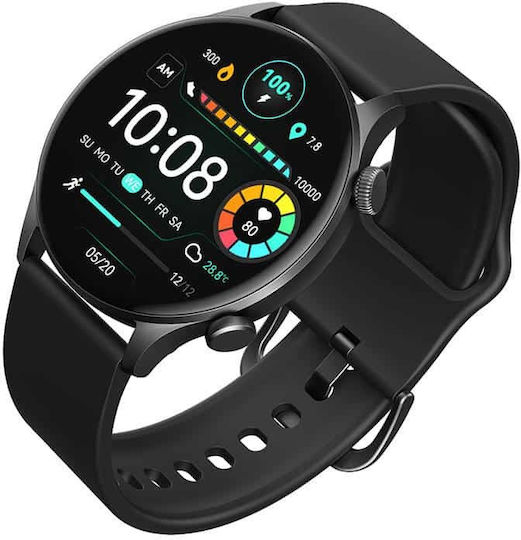 Haylou RT3 Solar Plus Smartwatch with Heart Rate Monitor (Black) vue 3
