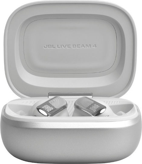 JBL Live Beam 4 In-ear Bluetooth Handsfree Headphones with Sweat Resistance and Charging Case Silver view 6