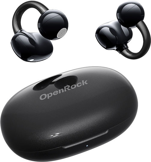 OneOdio OpenRock E Open Ear Bluetooth Handsfree Earphones with Sweat Resistance and Charging Case Black view 4