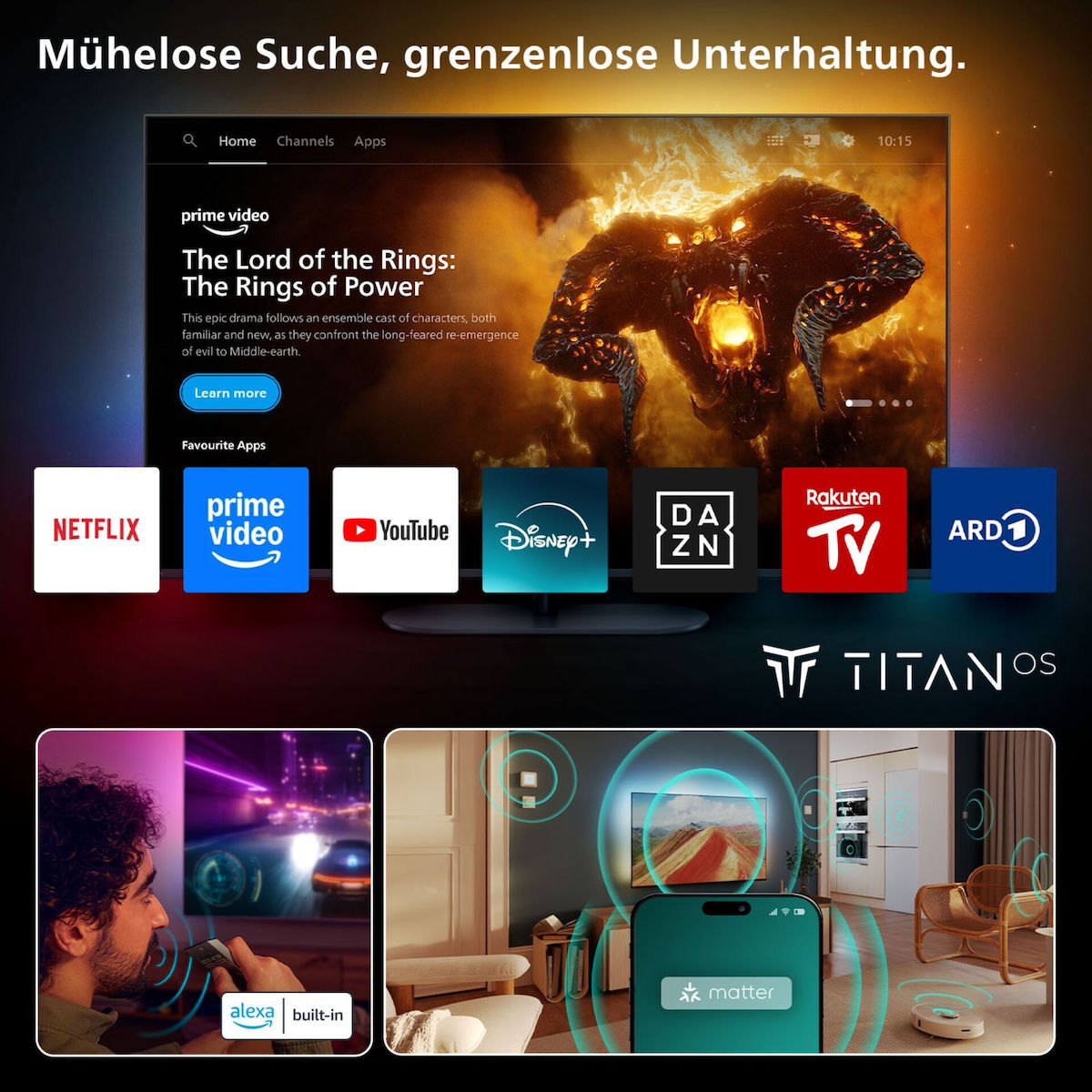 Philips Smart TV 48" 4K UHD OLED 4K Ambilight TV HDR (2025) 48OLED760/12 view 7