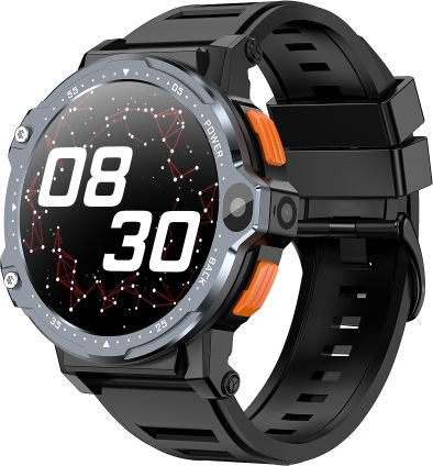 Zgp Pg999 1.54 Inch Hd Round Screen 4g Smart Watch Android 8.1 Specification:4gb+64gb Black