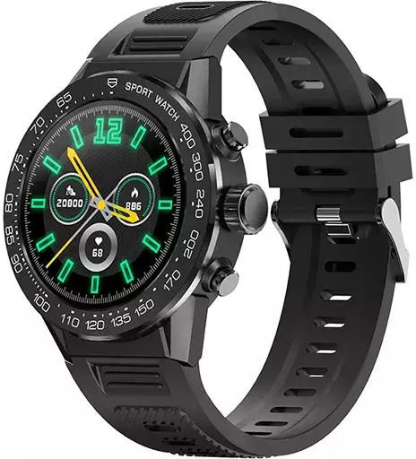 Nubi V35P Smartwatch with Heart Rate Monitor (Black) view 7