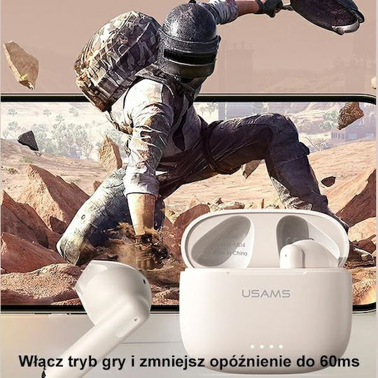 Usams BHUUS03 Earbud Bluetooth Handsfree Earphones with Charging Case Blue view 6
