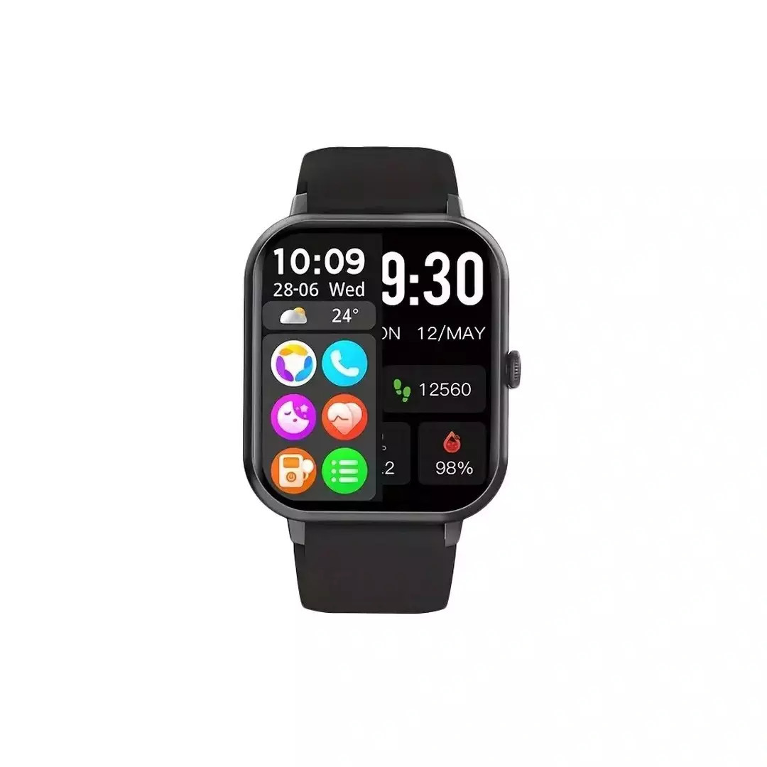 Verk Group ZL54CJ Smartwatch with Heart Rate Monitor (Black) view 3