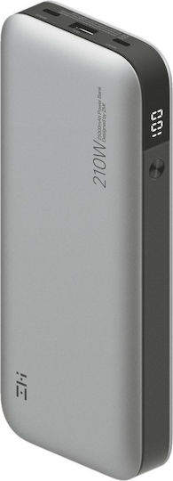 ZMI Qb826g Power Bank 25000mAh with USB-A Port and 2 USB-C Ports Power Delivery / Quick Charge 3.0 Gray