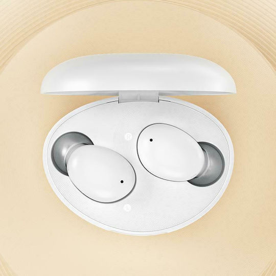 QCY T16 In-ear Bluetooth Handsfree Earphones with Charging Case White view 3