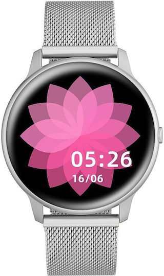 G.Rossi SG010C 38mm Smartwatch with Heart Rate Monitor (Silver)