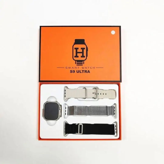 S9 Ultra Smartwatch with Heart Rate Monitor (Gray) view 2