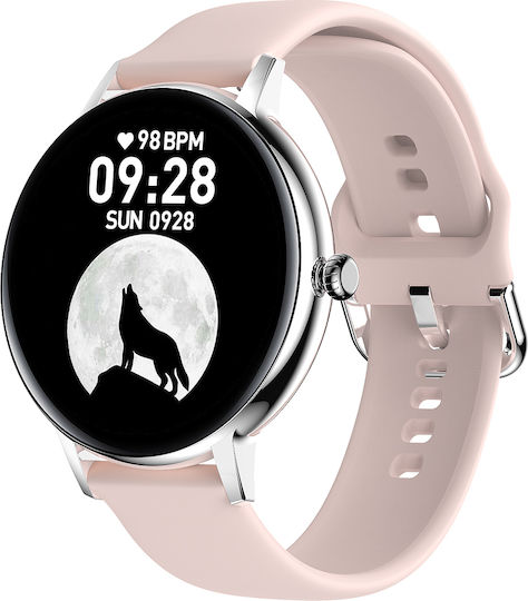 Xoxo Idealstore Smartwatch Fitness Bracelet Full Ips Touch Screen Bluetooth Calling Notifications Heart Rate Monitor Blood Oxygen Sleep Music Ip67 Multi-sport Voice Assistant Android-ios Long Battery Silver Edition view 1