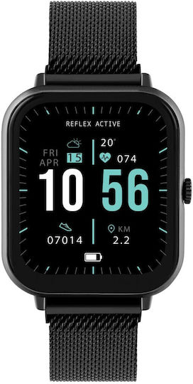 Reflex Active Series 23 Smartwatch with Heart Rate Monitor (Black Mesh) vue 2