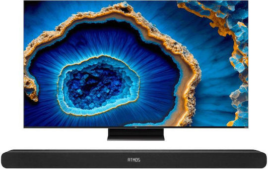 TCL Smart Television 55" 4K UHD QLED Set Home Cinema TV + Soundbar HDR (2023)