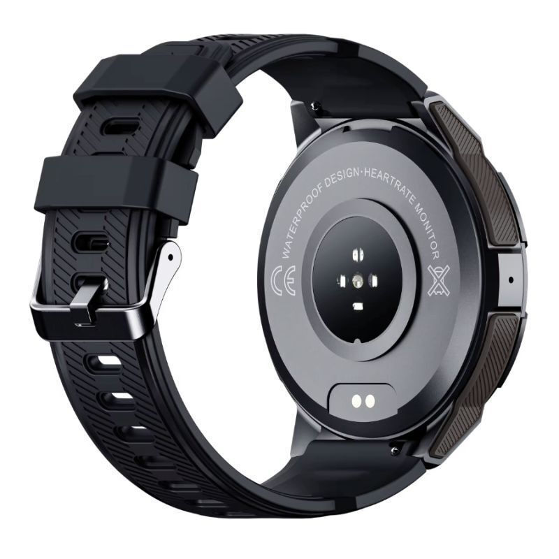 Rubicon 48mm Smartwatch with Heart Rate Monitor (Black) view 5
