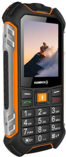 Hammer Boost LTE 256MB/64MB Dual SIM Resistant Mobile with Buttons Black view 2