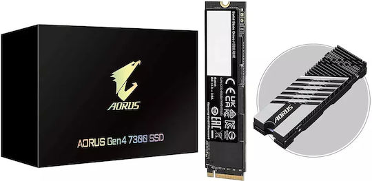 Gigabyte AORUS Gen4 7300 SSD 2TB M.2 Type with PCI Express 4.0 Connection and Heatsink PS5 Compatible AG4732TB vista 2