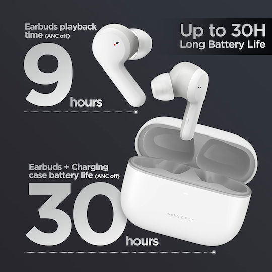 Amazfit Powerbuds Pro Bluetooth Handsfree Earphones with Sweat Resistance and Charging Case White vista 2