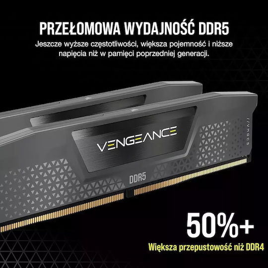 Corsair Vengeance DDR5 32GB RAM with 2x16GB Modules and Speed 4800 for Desktop CMK32GX5M2B6400Z32 view 9